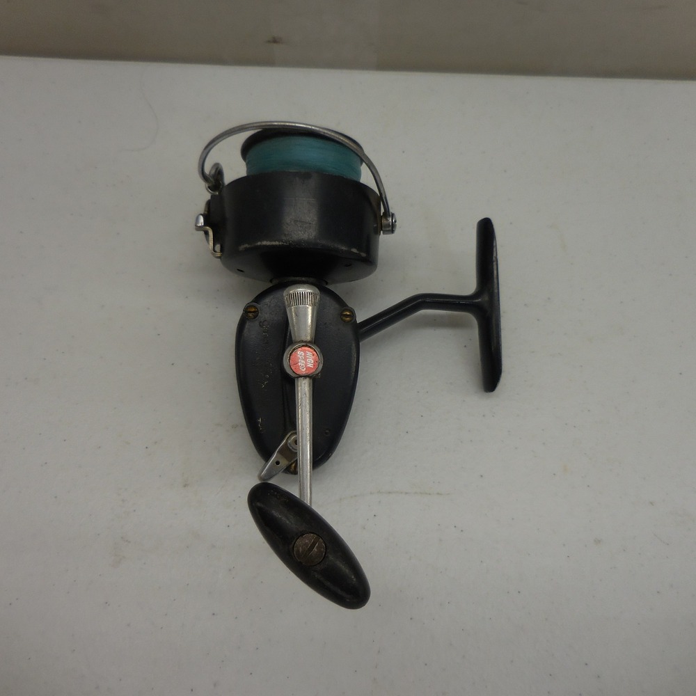 Vintage Mitchell 300 Spinning Fishing Reel High Speed Made in France Black